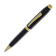 Cross Foundry Ballpoint Pen in Glossy Black Lacquer with PVD Gold Appointments