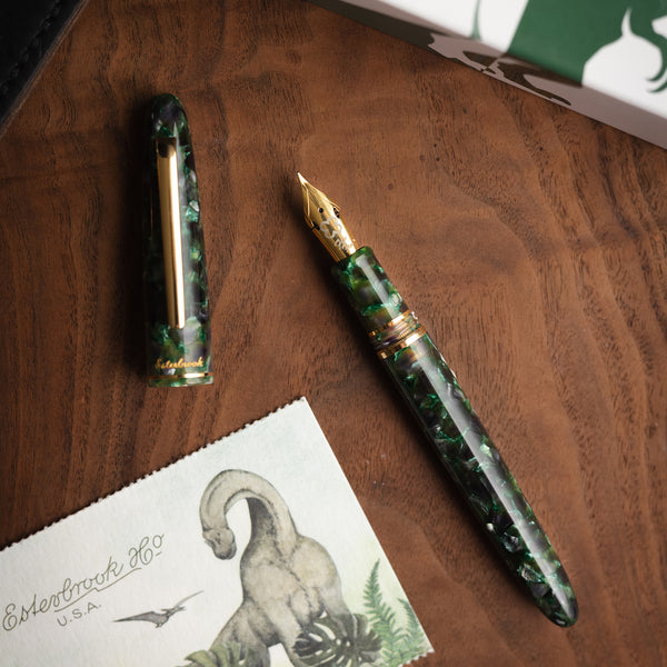 Esterbrook Estie Fountain Pen in Jurassic with Gold Trim - Cartridge/Converter Fountain Pen