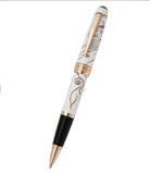 Cross Bailey Zodiac Year of the Horse Selectip Rollerball Pen in White Lacquer with Roee Gold Plated Appointments