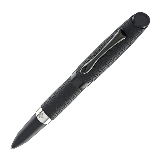 Diplomat Cobra Rollerball Pen in Matte Black Guilloche