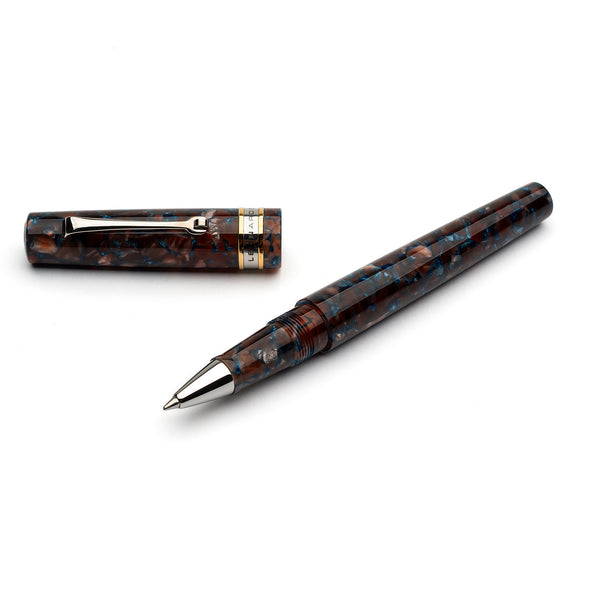 Leonardo La Piccolina Rollerball Pen in Classica Brown/Blue Rollerball Pen