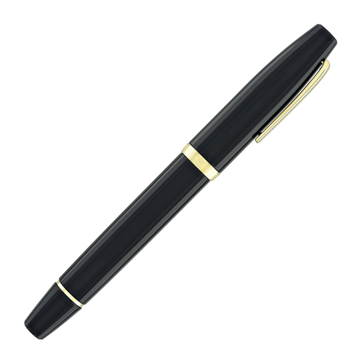 Scribo Flow Fountain Pen in Origine with Yellow Gold Trim