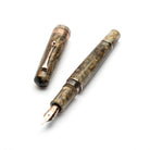 Leonardo Momento Zero Grande 2.0 Fountain Pen in Cosmos Chocolate Flower, Rose Gold Trim No. 8 Size Nib