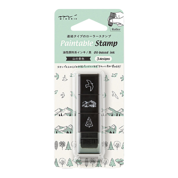 Midori Paintable Roller Stamp in Mountain View