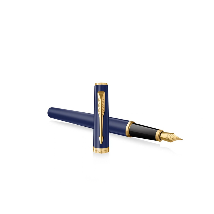 Parker Meridian Fountain Pen in Blue with Gold Trim - Fine