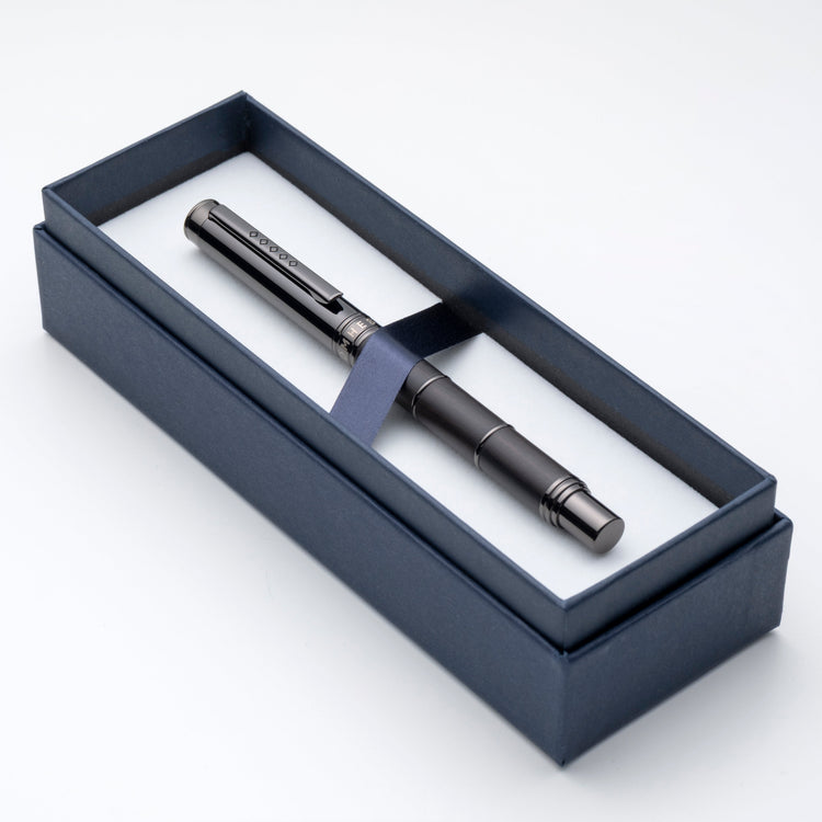 Tom Hessin Revolution Fountain Pen in Charcoal