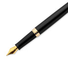 Waterman Hemisphere Fountain Pen in Black with Gold Trim - Fine Point Fountain Pen