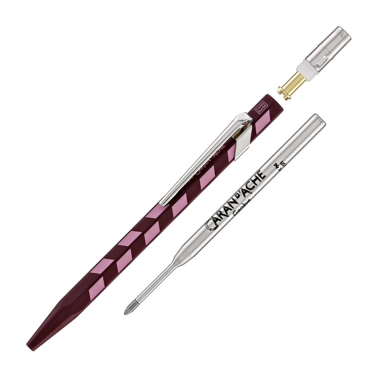 Caran d'Ache 849 Mosaic Ballpoint Pen in Garnet Red