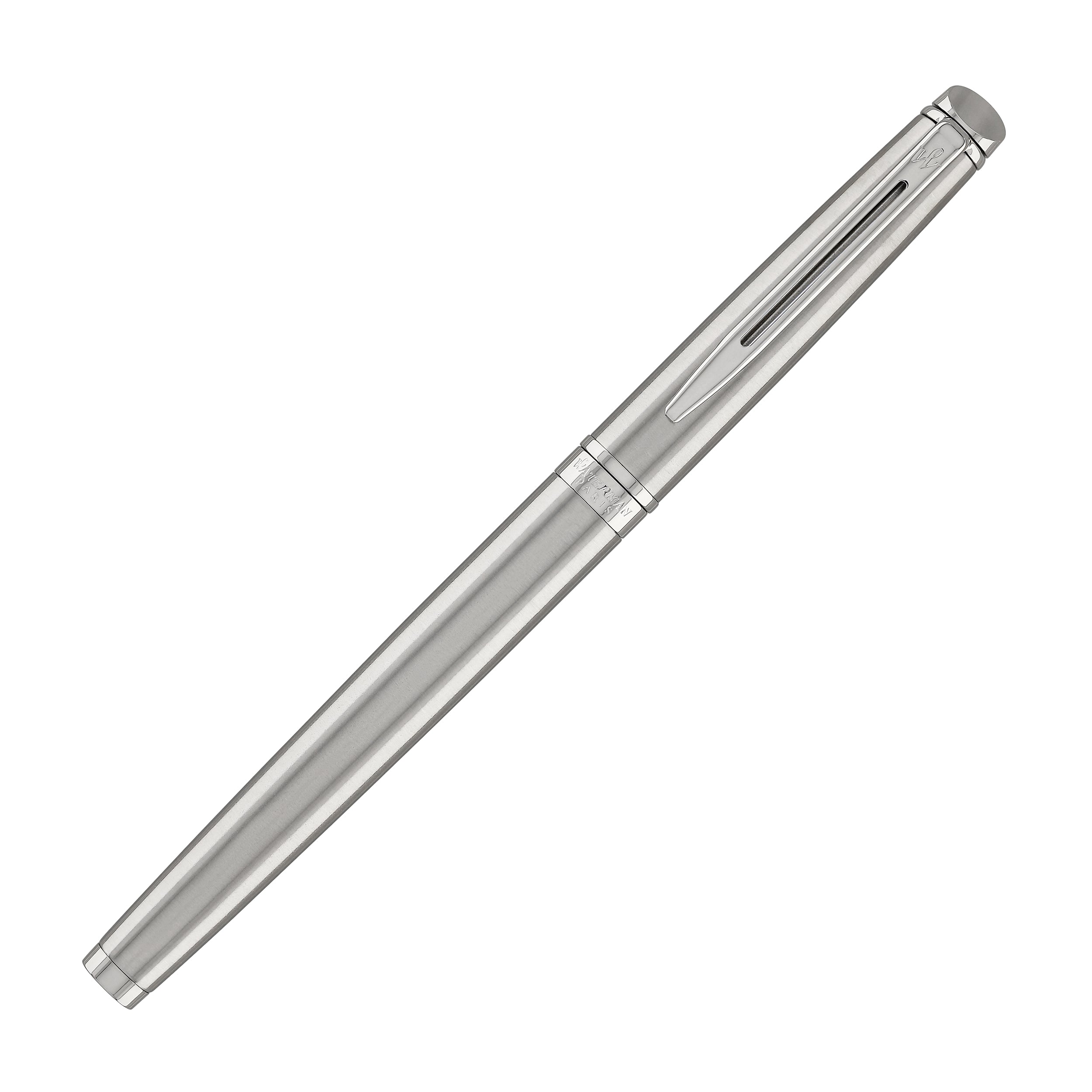 Waterman Hemisphere Fountain Pen in Stainless Steel with Chrome