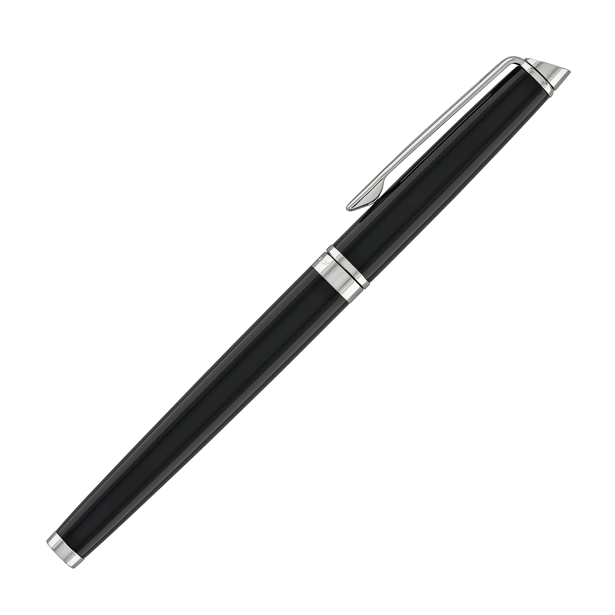 Waterman Hemisphere Rollerball Pen in Black with Chrome Trim