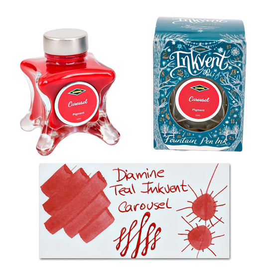 Diamine Inkvent Teal Edition Pigment Bottled Ink in Carousel - 50 ml