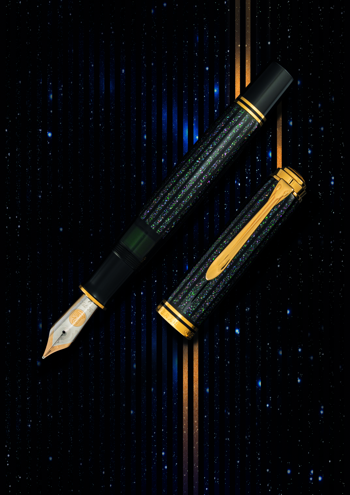 Pelikan Souverän® M1000 Fountain Pen in Raden Stardust “Hoshikuzu" - Medium Nib - Limited Edition