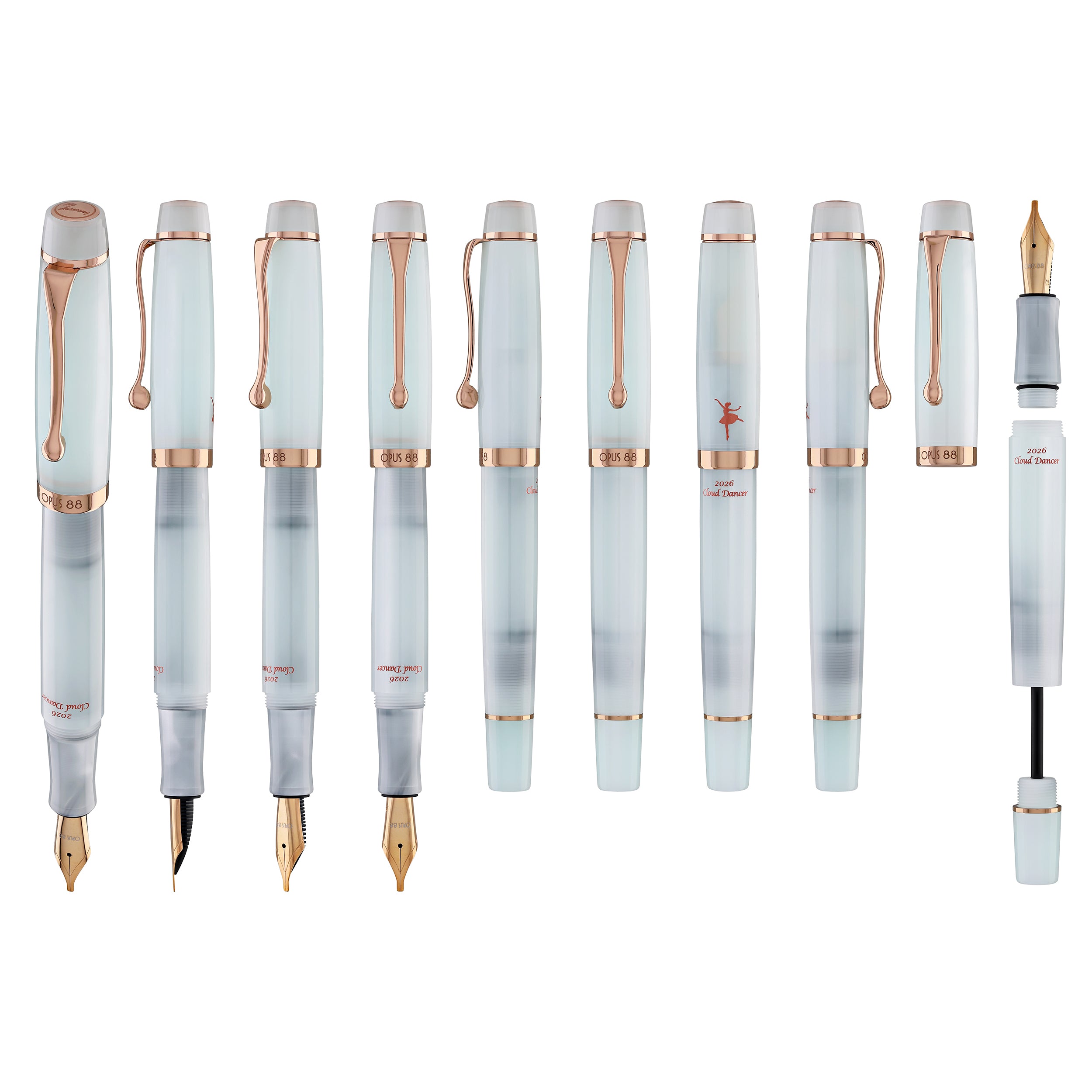 Opus 88 Harmony Fountain Pen in Cloud Dancer - Goldspot Pens
