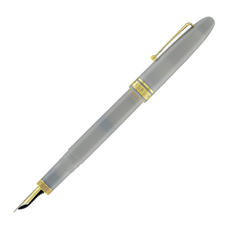Omas Ogiva Fountain Pen in Grigio with Gold Trim - 14K Gold