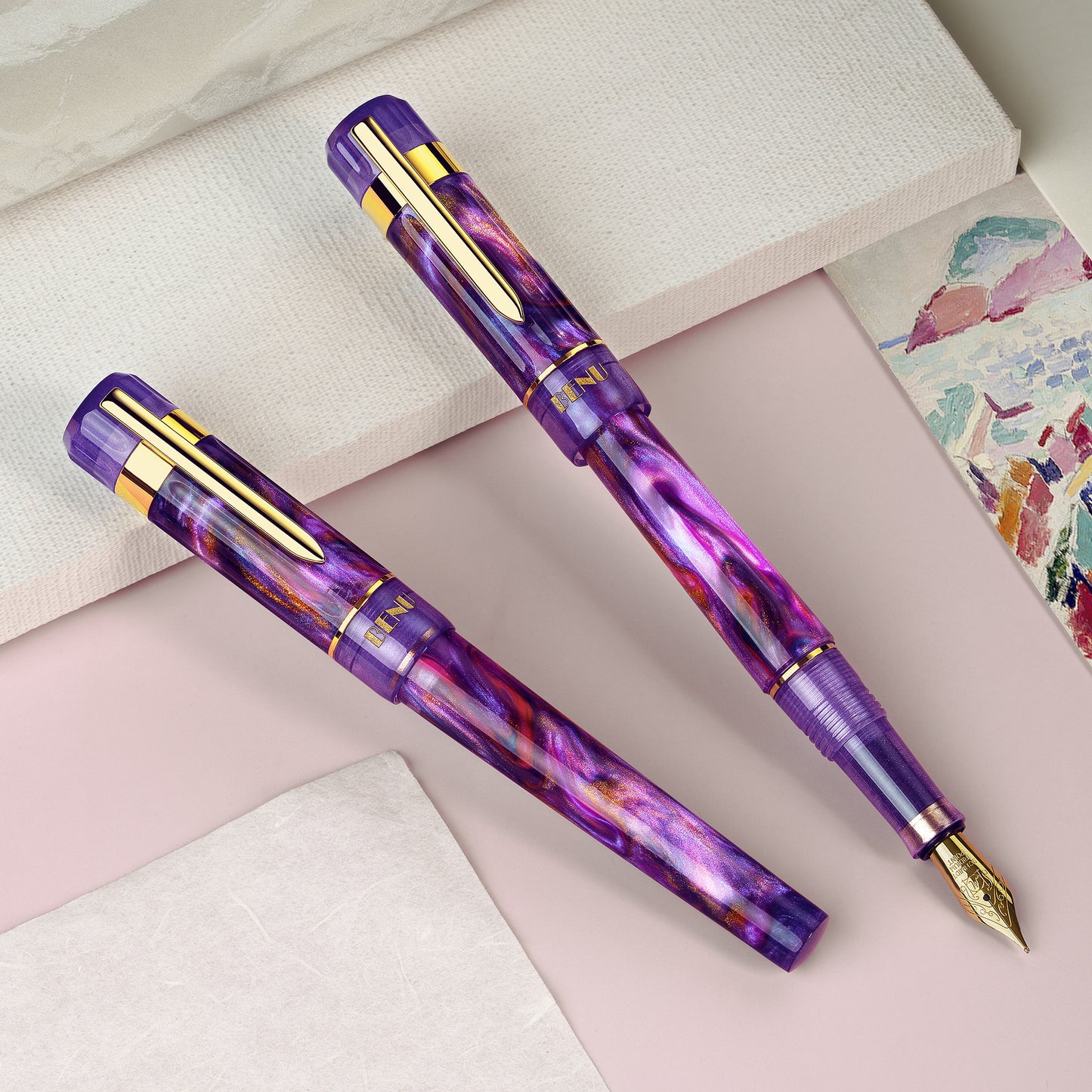Benu Tribute Fountain Pen in Matisse
