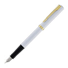 Waterman Impression Fountain Pen in White with Gold Coated - Fine Point