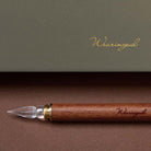Wearingeul Modular Glass Pen in Transparent Glass Nib with Rosewood Handle