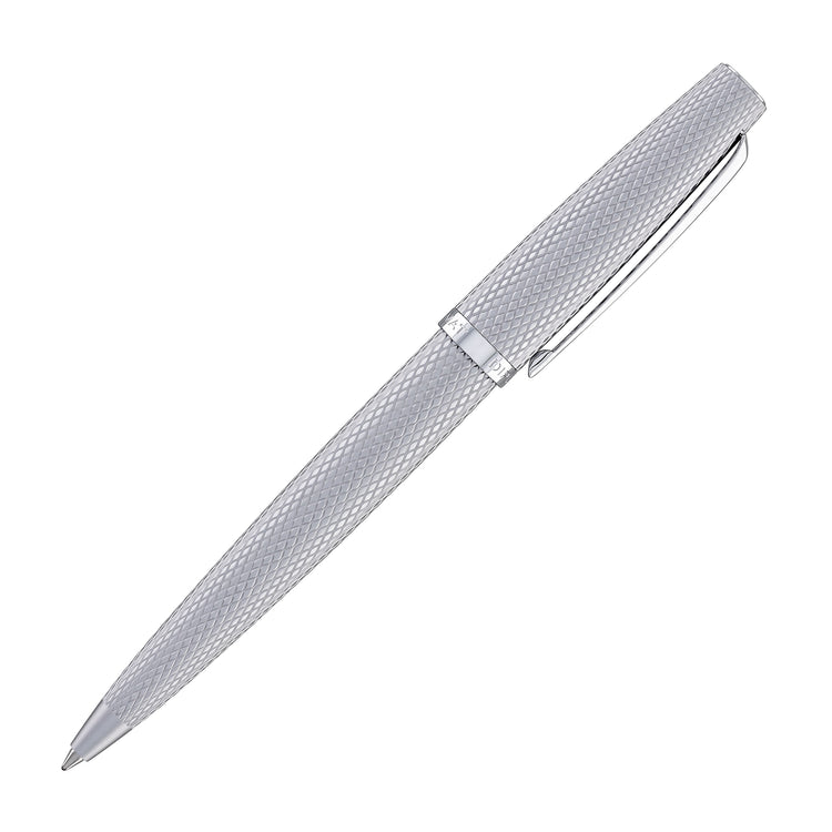 Diplomat Viper Ballpoint Pen in Silver Guilloche