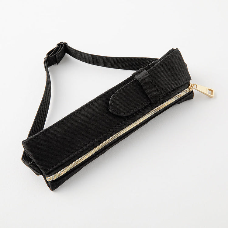 Midori Book Band Pen Case for B6 to A5 in Black