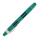 Nahvalur Eclipse Retractable Fountain Pen in Emerald with Gold Trim