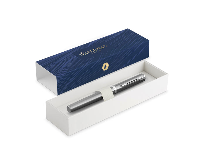 Waterman Impression Fountain Pen in Stainless Steel with Palladium Coated - Fine Point