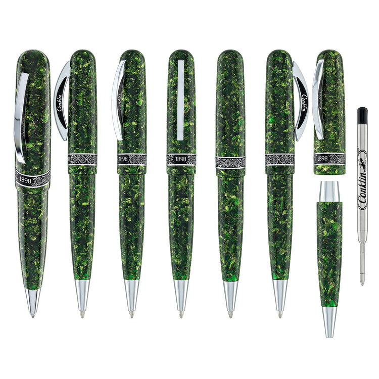 Conklin 1898 Solaris Ballpoint Pen in Green