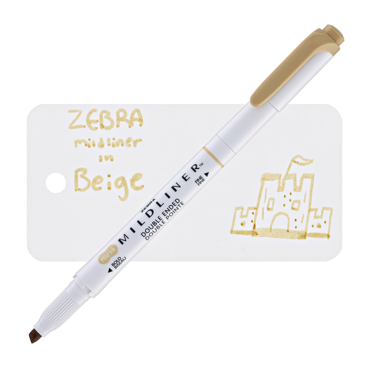 Zebra Mildliner Dual-Tip Highlighter in Beige