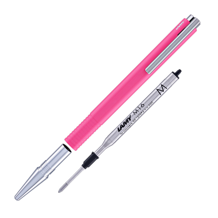 Lamy Logo M+ Ballpoint Pen in Neon Pink