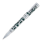 Conklin Endura Deco Crest Rollerball Pen in Green with Chrome Trim