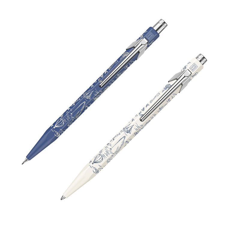 Caran d'Ache 849 Toile de Jouy Ballpoint Pen and 0.5mm Pencil Set - Medium & 0.5mm