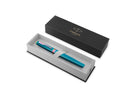 Parker Meridian Fountain Pen in Teal Lacquer with Rainbow Trim - Fine