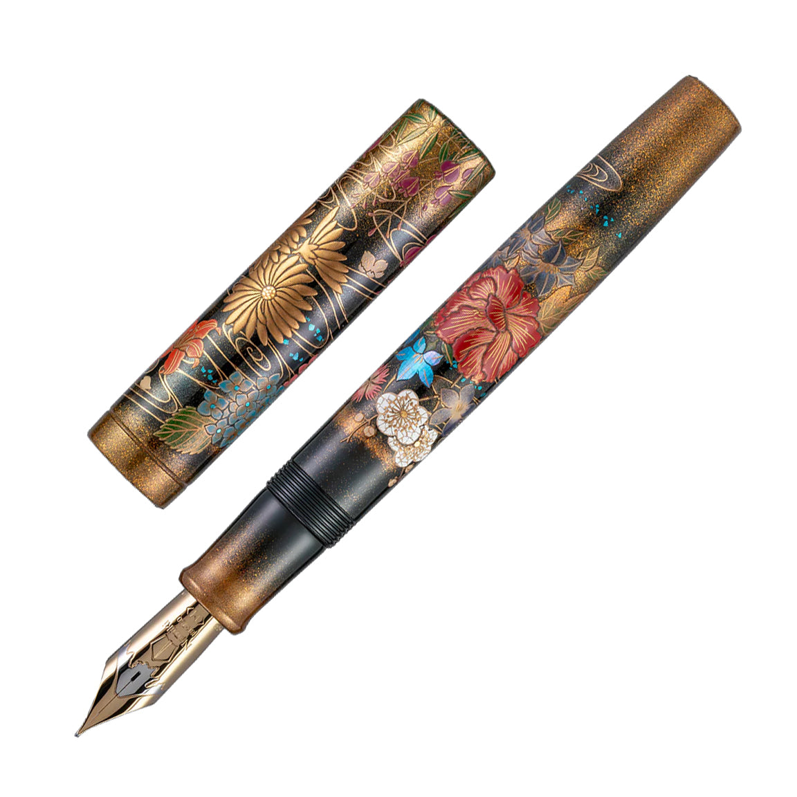 Namiki Emperor Collection Fountain Pen in Blooming Flowers in Profusion - Broad Point