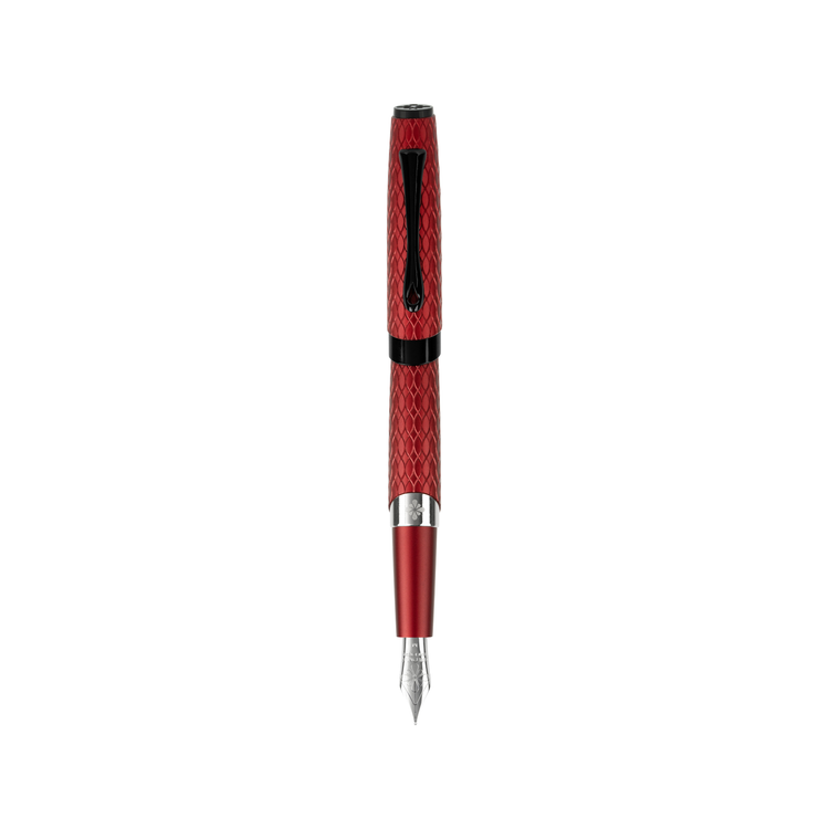 Diplomat Cobra Fountain Pen in Burgundy Red