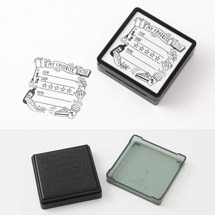 Midori Paintable Stamp Pre-Inked in My Favorite