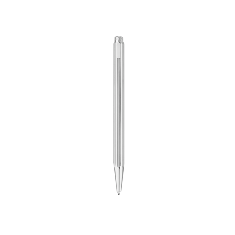Caran d'Ache Ecridor Paul Smith 5 Ballpoint Pen Gift Set in Silver with Leather Case