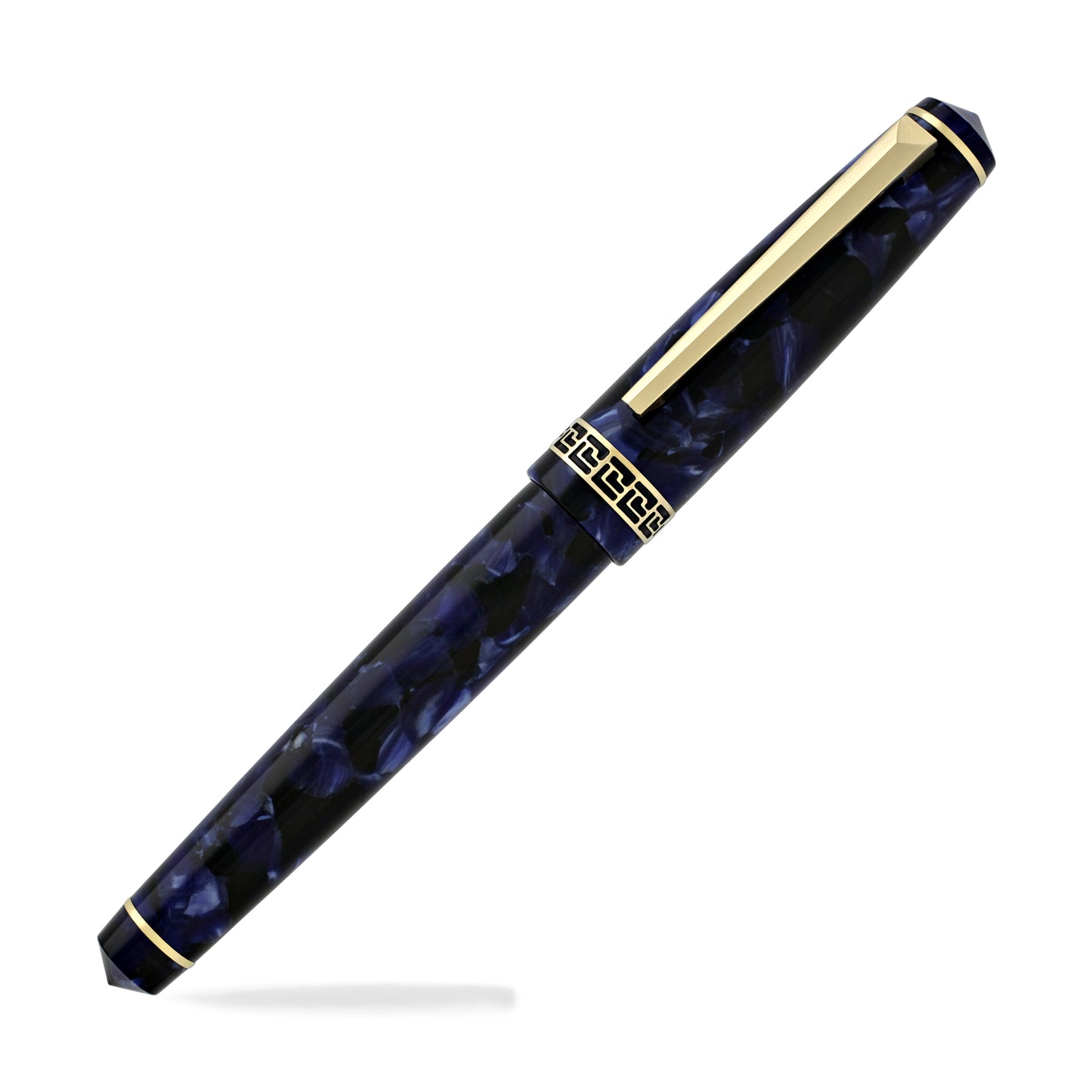 Laban Grecian Fountain Pen in Blue Marble Fountain Pen