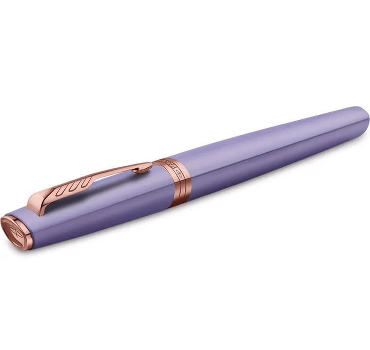Parker Meridian Fountain Pen in Lilac Lacquer with Pink Gold Trim