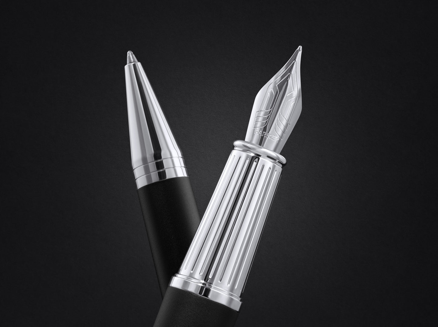 Parker Ingenuity Ballpoint Pen in Legacy of Flight with Chrome Trim