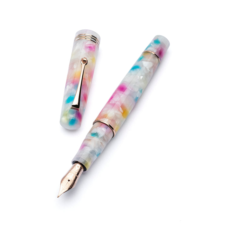 Leonardo Momento Zero Fountain Pen in Rainbow Sprinkles