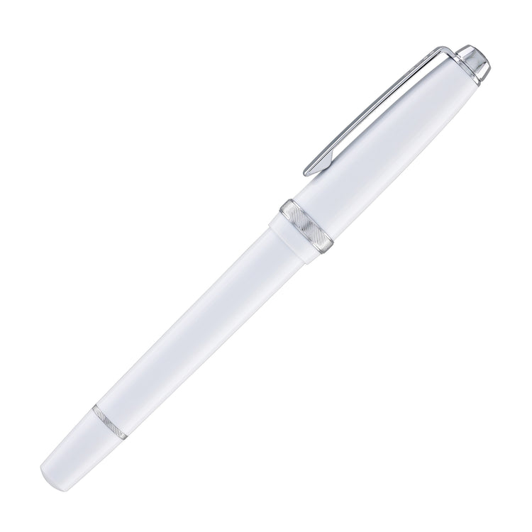 Cross Lume Ballpoint Pen in Porcelain White with Polished Chrome Appointments