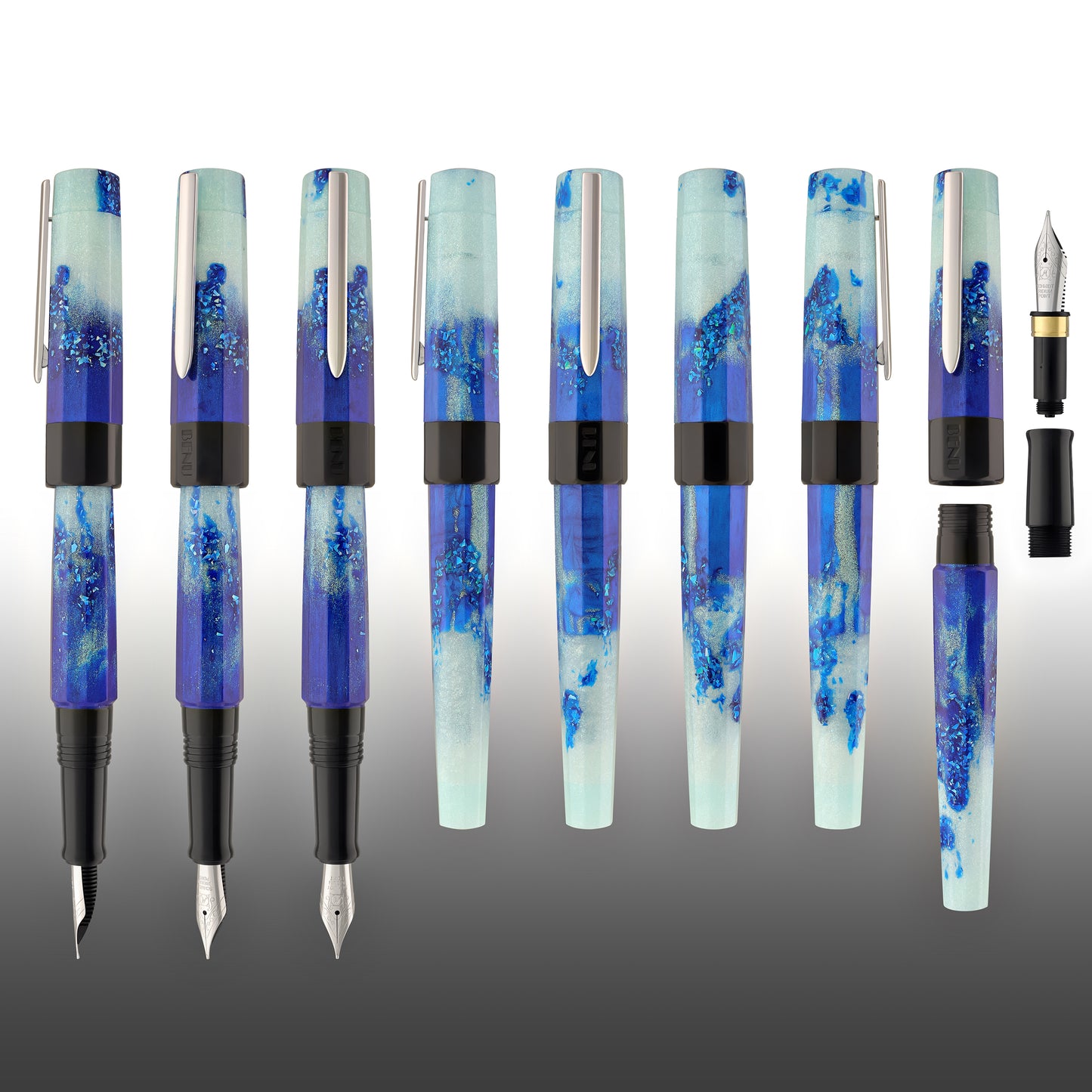 Benu Euphoria Fountain Pen in Big Wave Fountain Pen