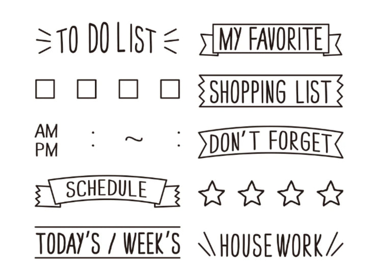 Midori Paintable Stamp in List