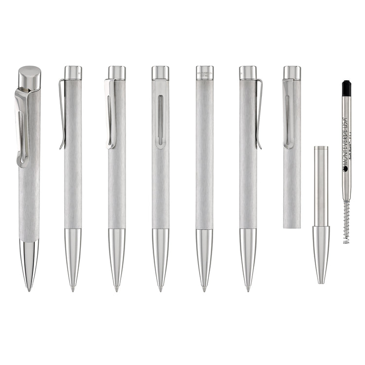 Monteverde USA Ritma Ballpoint Pen in Brushed Stainless Steel