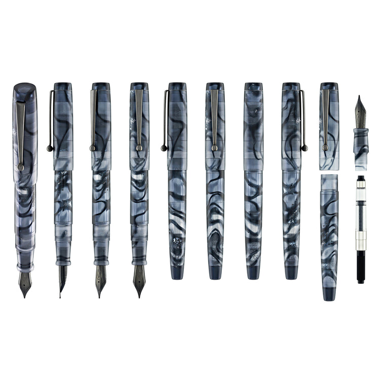 Edison Newark Fountain Pen in Dark Current