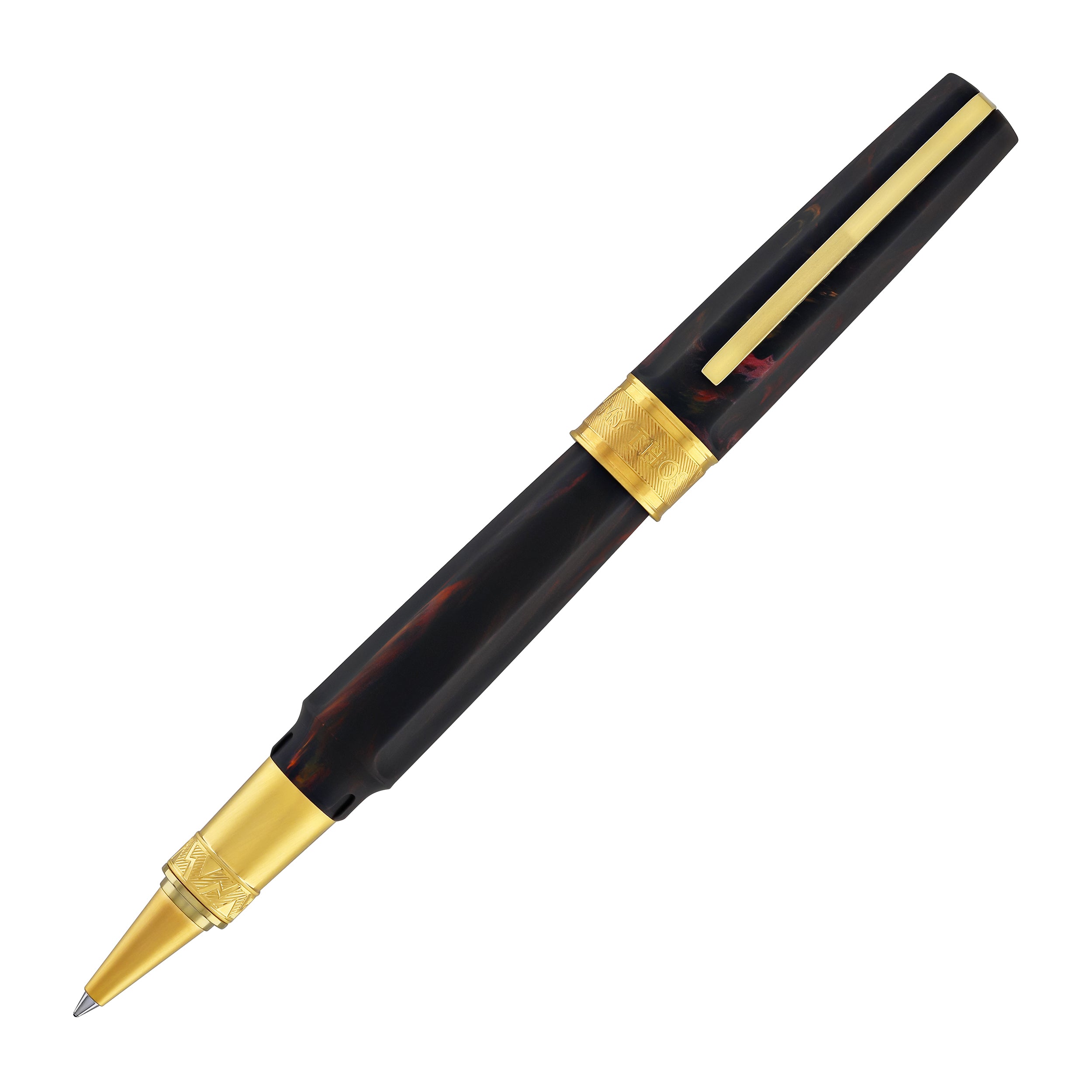 Visconti Mirage Mythos Rollerball Pen in Hades - Goldspot Pens