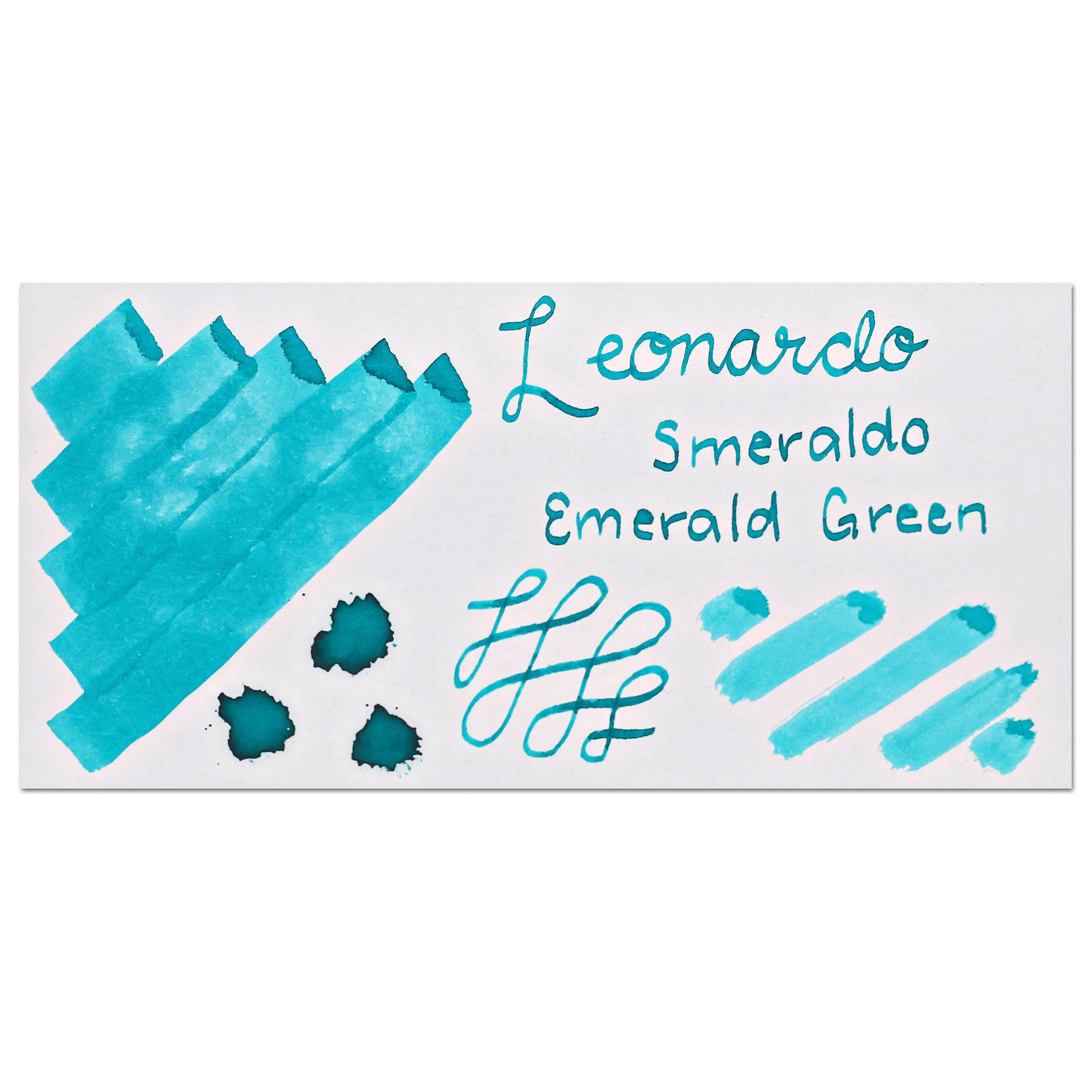 Leonardo Officina Bottled Ink in Smeraldo Emerald Green - 40 mL