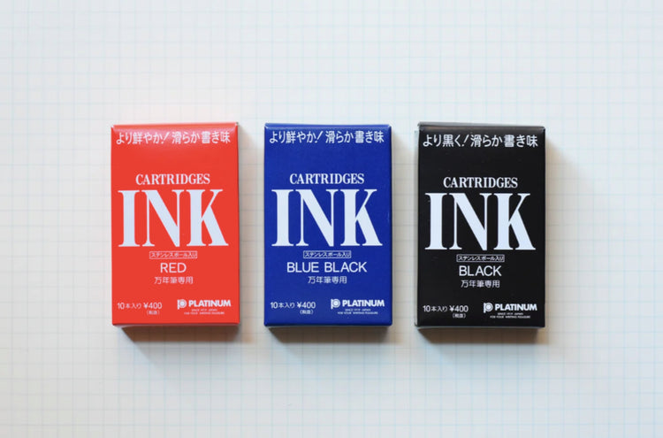 Platinum Ink Cartridge in Red - Pack of 10
