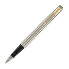 Parker Jotter Fountain Pen in Stainless Steel with Gold Trim - Medium Point