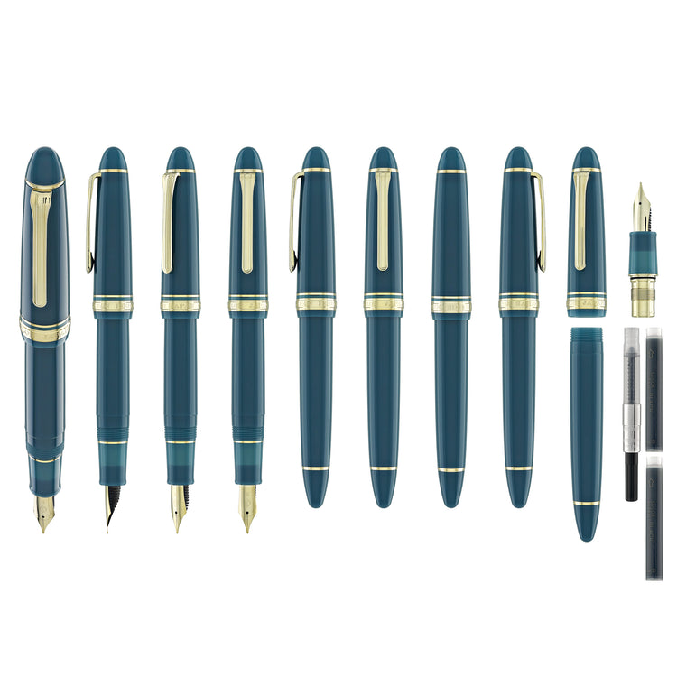 Sailor 1911 Casual L Basis Fountain Pen in Muted Green, Gold Trim