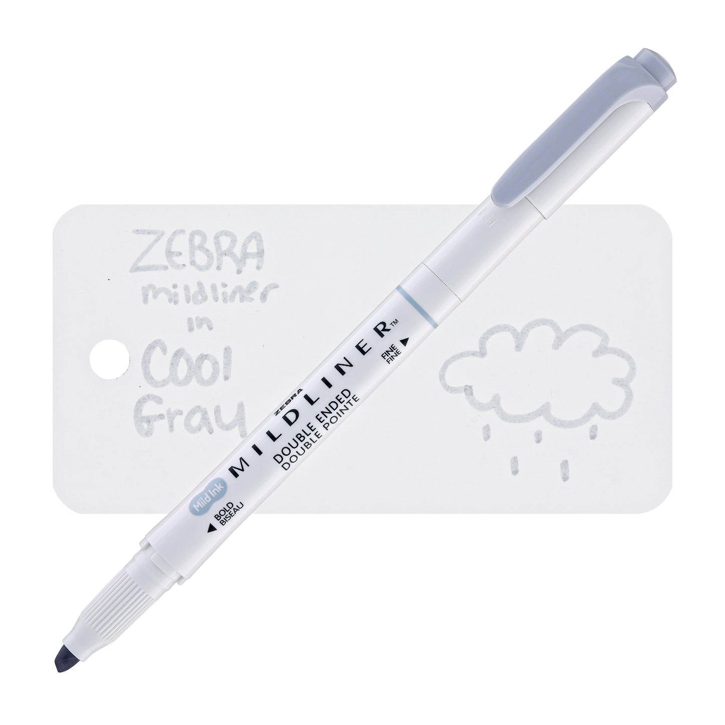 Zebra Mildliner Dual-Tip Highlighter in Cool Gray